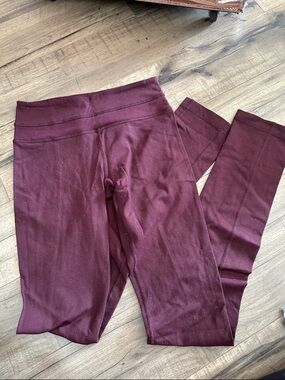 lululemon athletica Maroon/Wine Leggings